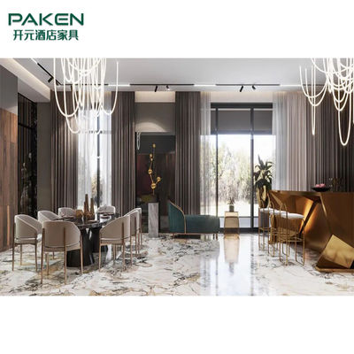 El estilo de lujo y elegante modifica los muebles modernos de lujo de la sala de estar para requisitos particulares del chalet